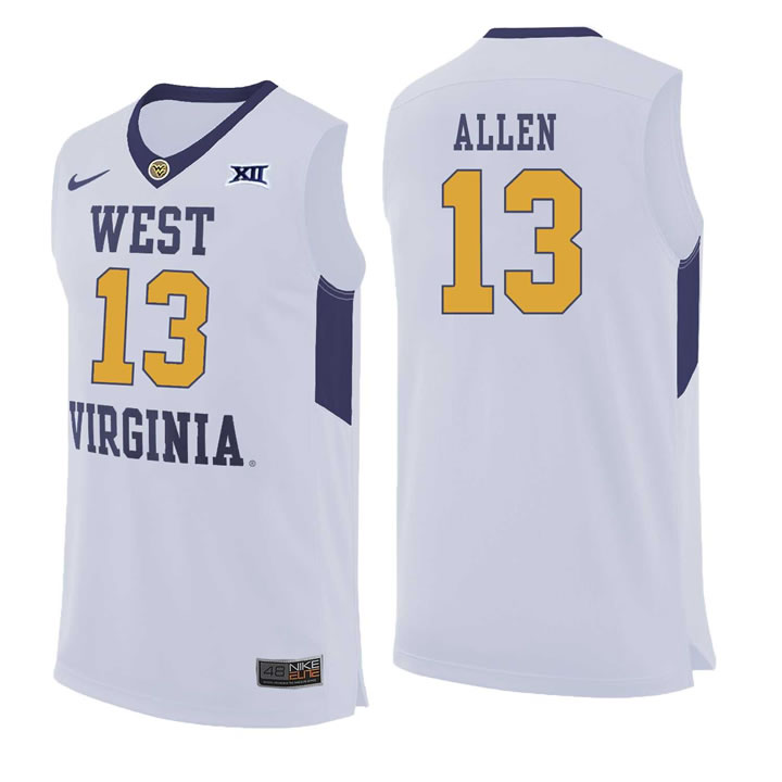 West Virginia Mountaineers 13 Teddy Allen White College Basketball Jersey Dzhi,We sell and wholesale West Virginia Mountaineers 13 Teddy Allen White College Basketball Jersey Dzhi on line form chian!